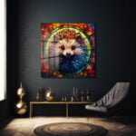 Vitray Kirpi Sanatı: Canlı Renklerle Modern Cam Tablo Duvar Dekoru cam tablo, duvar sanatı, modern dekorasyon, soyut sanat, cam sanat eserleri, iç mekan dekorasyonu, ofis dekorasyonu, ev dekorasyonu, restoran dekorasyonu, cafe dekorasyonu, cam baskı, UV baskı, estetik duvar sanatı
