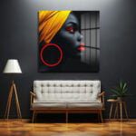 Gizemli Bakışlar: Afro-Modern Sanat Cam Tablo Duvar Dekoru cam tablo, duvar sanatı, modern dekorasyon, soyut sanat, cam sanat eserleri, iç mekan dekorasyonu, ofis dekorasyonu, ev dekorasyonu, restoran dekorasyonu, cafe dekorasyonu, cam baskı, UV baskı, estetik duvar sanatı