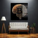 Kripto Zeka: Bitcoin ve Teknoloji Temalı Modern Cam Tablo Duvar Dekoru cam tablo, duvar sanatı, modern dekorasyon, soyut sanat, cam sanat eserleri, iç mekan dekorasyonu, ofis dekorasyonu, ev dekorasyonu, restoran dekorasyonu, cafe dekorasyonu, cam baskı, UV baskı, estetik duvar sanatı