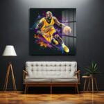 Mamba Ruhu: Dinamik Kobe Bryant Splash Art Cam Tablo Duvar Dekoru cam tablo, duvar sanatı, modern dekorasyon, soyut sanat, cam sanat eserleri, iç mekan dekorasyonu, ofis dekorasyonu, ev dekorasyonu, restoran dekorasyonu, cafe dekorasyonu, cam baskı, UV baskı, estetik duvar sanatı