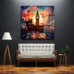 Londra'nın Ruhu: Big Ben Vitray Sanatı Temperli Cam Tablo Duvar Dekoru cam tablo, duvar sanatı, modern dekorasyon, soyut sanat, cam sanat eserleri, iç mekan dekorasyonu, ofis dekorasyonu, ev dekorasyonu, restoran dekorasyonu, cafe dekorasyonu, cam baskı, UV baskı, estetik duvar sanatı