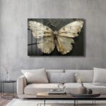 Gizemli Kelebek: Antik Dokulu Modern Cam Tablo | Duvar Dekorasyonu Duvar Dekoru cam tablo, duvar sanatı, modern dekorasyon, soyut sanat, cam sanat eserleri, iç mekan dekorasyonu, ofis dekorasyonu, ev dekorasyonu, restoran dekorasyonu, cafe dekorasyonu, cam baskı, UV baskı, estetik duvar sanatı