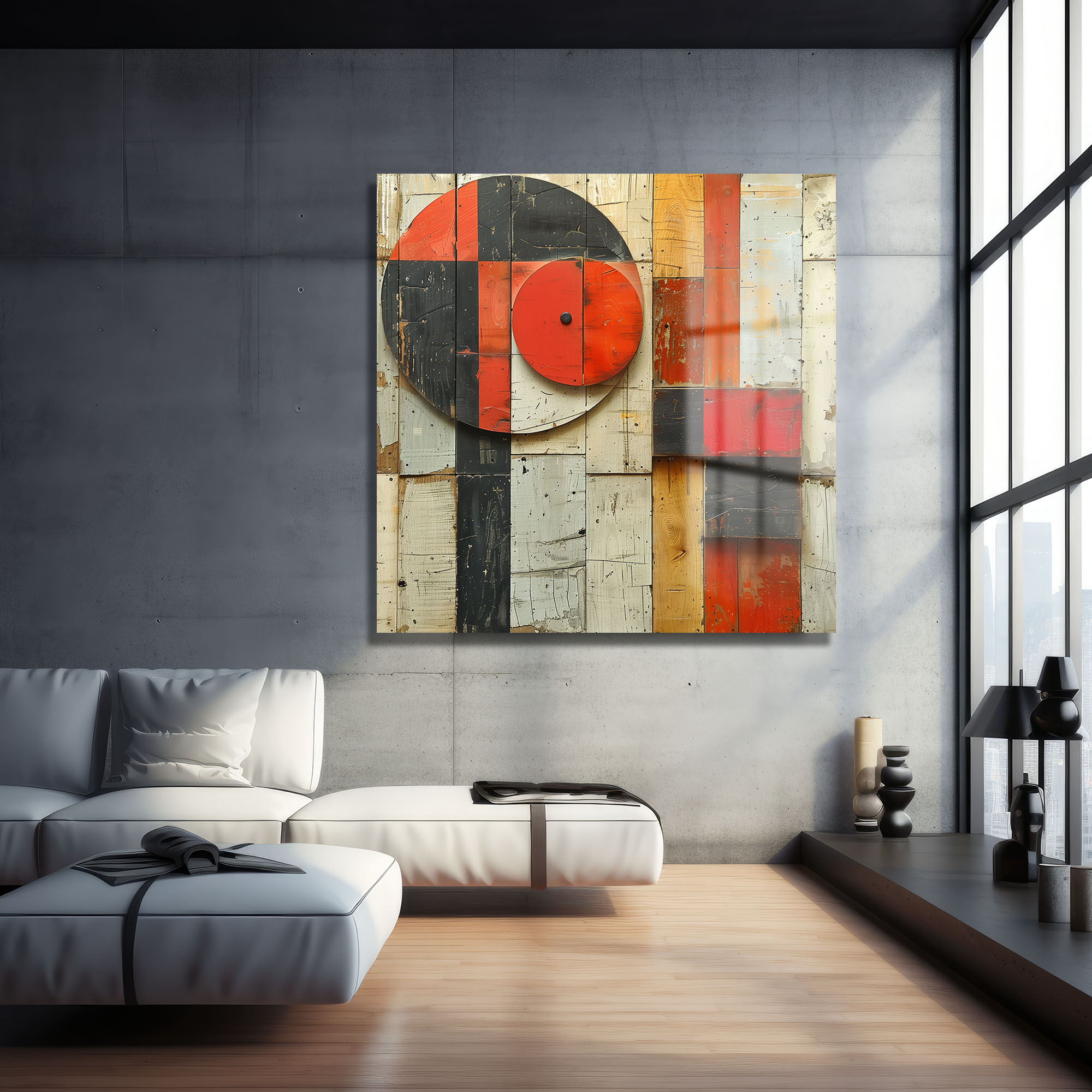 Kırmızı ve Siyahın Ritmik Uyumu: Modern Soyut Geometrik Cam Tablo Duvar Dekoru cam tablo, duvar sanatı, modern dekorasyon, soyut sanat, cam sanat eserleri, iç mekan dekorasyonu, ofis dekorasyonu, ev dekorasyonu, restoran dekorasyonu, cafe dekorasyonu, cam baskı, UV baskı, estetik duvar sanatı