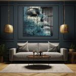 Çatlak Yüzeylerin Gizemi: Modern Mavi Soyut Cam Tablo Duvar Dekoru cam tablo, duvar sanatı, modern dekorasyon, soyut sanat, cam sanat eserleri, iç mekan dekorasyonu, ofis dekorasyonu, ev dekorasyonu, restoran dekorasyonu, cafe dekorasyonu, cam baskı, UV baskı, estetik duvar sanatı