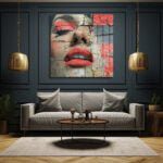 Kızıl Dudaklar: Modern Graffiti Sanatı Temperli Cam Tablo Duvar Dekoru cam tablo, duvar sanatı, modern dekorasyon, soyut sanat, cam sanat eserleri, iç mekan dekorasyonu, ofis dekorasyonu, ev dekorasyonu, restoran dekorasyonu, cafe dekorasyonu, cam baskı, UV baskı, estetik duvar sanatı
