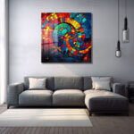 Renkli Spiral Dansı: Modern Vitray Tarzı Temperli Cam Tablo Duvar Dekoru cam tablo, duvar sanatı, modern dekorasyon, soyut sanat, cam sanat eserleri, iç mekan dekorasyonu, ofis dekorasyonu, ev dekorasyonu, restoran dekorasyonu, cafe dekorasyonu, cam baskı, UV baskı, estetik duvar sanatı