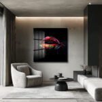 Tutkulu Dudaklar: Renklerin Dansı Modern Cam Tablo Duvar Dekoru cam tablo, duvar sanatı, modern dekorasyon, soyut sanat, cam sanat eserleri, iç mekan dekorasyonu, ofis dekorasyonu, ev dekorasyonu, restoran dekorasyonu, cafe dekorasyonu, cam baskı, UV baskı, estetik duvar sanatı
