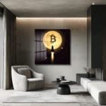 Bitcoin Ay Yolculuğu: Kripto Yükselişi Cam Tablo Duvar Dekoru cam tablo, duvar sanatı, modern dekorasyon, soyut sanat, cam sanat eserleri, iç mekan dekorasyonu, ofis dekorasyonu, ev dekorasyonu, restoran dekorasyonu, cafe dekorasyonu, cam baskı, UV baskı, estetik duvar sanatı