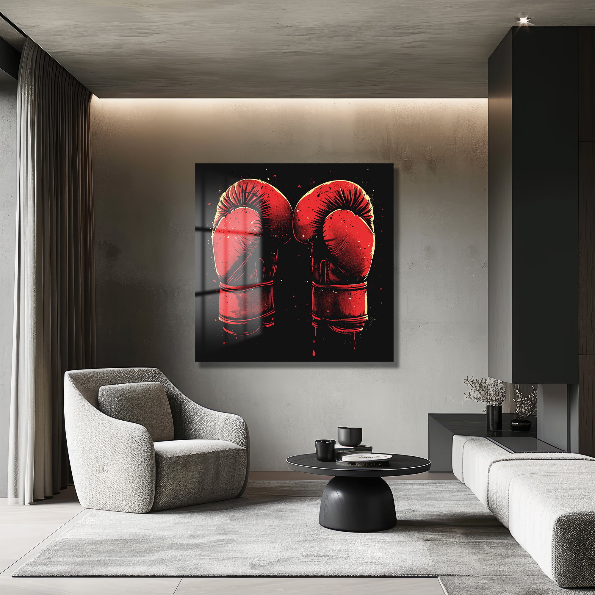 Şampiyonun Ruhu: Kırmızı Boks Eldivenleri Modern Cam Tablo Duvar Dekoru cam tablo, duvar sanatı, modern dekorasyon, soyut sanat, cam sanat eserleri, iç mekan dekorasyonu, ofis dekorasyonu, ev dekorasyonu, restoran dekorasyonu, cafe dekorasyonu, cam baskı, UV baskı, estetik duvar sanatı