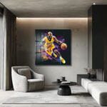 Mamba Ruhu: Dinamik Kobe Bryant Splash Art Cam Tablo Duvar Dekoru cam tablo, duvar sanatı, modern dekorasyon, soyut sanat, cam sanat eserleri, iç mekan dekorasyonu, ofis dekorasyonu, ev dekorasyonu, restoran dekorasyonu, cafe dekorasyonu, cam baskı, UV baskı, estetik duvar sanatı