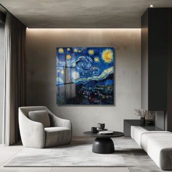 Van Gogh'un Yıldızlı Gecesi: Rüyalarınızı Aydınlatan Temperli Cam Tablo - Glazella Van Gogh'un Yıldızlı Gecesi: Rüyalarınızı Aydınlatan Temperli Cam Tablo - Glazella
