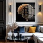Kripto Zeka: Bitcoin ve Teknoloji Temalı Modern Cam Tablo Duvar Dekoru cam tablo, duvar sanatı, modern dekorasyon, soyut sanat, cam sanat eserleri, iç mekan dekorasyonu, ofis dekorasyonu, ev dekorasyonu, restoran dekorasyonu, cafe dekorasyonu, cam baskı, UV baskı, estetik duvar sanatı