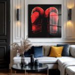 Şampiyonun Ruhu: Kırmızı Boks Eldivenleri Modern Cam Tablo Duvar Dekoru cam tablo, duvar sanatı, modern dekorasyon, soyut sanat, cam sanat eserleri, iç mekan dekorasyonu, ofis dekorasyonu, ev dekorasyonu, restoran dekorasyonu, cafe dekorasyonu, cam baskı, UV baskı, estetik duvar sanatı