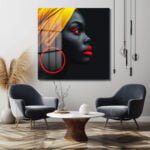 Gizemli Bakışlar: Afro-Modern Sanat Cam Tablo Duvar Dekoru cam tablo, duvar sanatı, modern dekorasyon, soyut sanat, cam sanat eserleri, iç mekan dekorasyonu, ofis dekorasyonu, ev dekorasyonu, restoran dekorasyonu, cafe dekorasyonu, cam baskı, UV baskı, estetik duvar sanatı