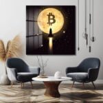 Bitcoin Ay Yolculuğu: Kripto Yükselişi Cam Tablo Duvar Dekoru cam tablo, duvar sanatı, modern dekorasyon, soyut sanat, cam sanat eserleri, iç mekan dekorasyonu, ofis dekorasyonu, ev dekorasyonu, restoran dekorasyonu, cafe dekorasyonu, cam baskı, UV baskı, estetik duvar sanatı