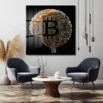 Kripto Zeka: Bitcoin ve Teknoloji Temalı Modern Cam Tablo Duvar Dekoru cam tablo, duvar sanatı, modern dekorasyon, soyut sanat, cam sanat eserleri, iç mekan dekorasyonu, ofis dekorasyonu, ev dekorasyonu, restoran dekorasyonu, cafe dekorasyonu, cam baskı, UV baskı, estetik duvar sanatı