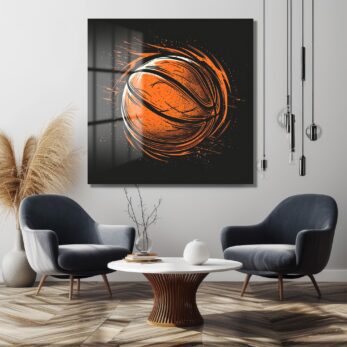 Potaya Hücum: Dinamik Basketbol Sanatı Cam Tablo - Glazella Potaya Hücum: Dinamik Basketbol Sanatı Cam Tablo - Glazella