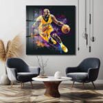 Mamba Ruhu: Dinamik Kobe Bryant Splash Art Cam Tablo Duvar Dekoru cam tablo, duvar sanatı, modern dekorasyon, soyut sanat, cam sanat eserleri, iç mekan dekorasyonu, ofis dekorasyonu, ev dekorasyonu, restoran dekorasyonu, cafe dekorasyonu, cam baskı, UV baskı, estetik duvar sanatı