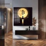 Bitcoin Ay Yolculuğu: Kripto Yükselişi Cam Tablo Duvar Dekoru cam tablo, duvar sanatı, modern dekorasyon, soyut sanat, cam sanat eserleri, iç mekan dekorasyonu, ofis dekorasyonu, ev dekorasyonu, restoran dekorasyonu, cafe dekorasyonu, cam baskı, UV baskı, estetik duvar sanatı