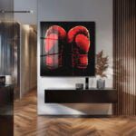 Şampiyonun Ruhu: Kırmızı Boks Eldivenleri Modern Cam Tablo Duvar Dekoru cam tablo, duvar sanatı, modern dekorasyon, soyut sanat, cam sanat eserleri, iç mekan dekorasyonu, ofis dekorasyonu, ev dekorasyonu, restoran dekorasyonu, cafe dekorasyonu, cam baskı, UV baskı, estetik duvar sanatı