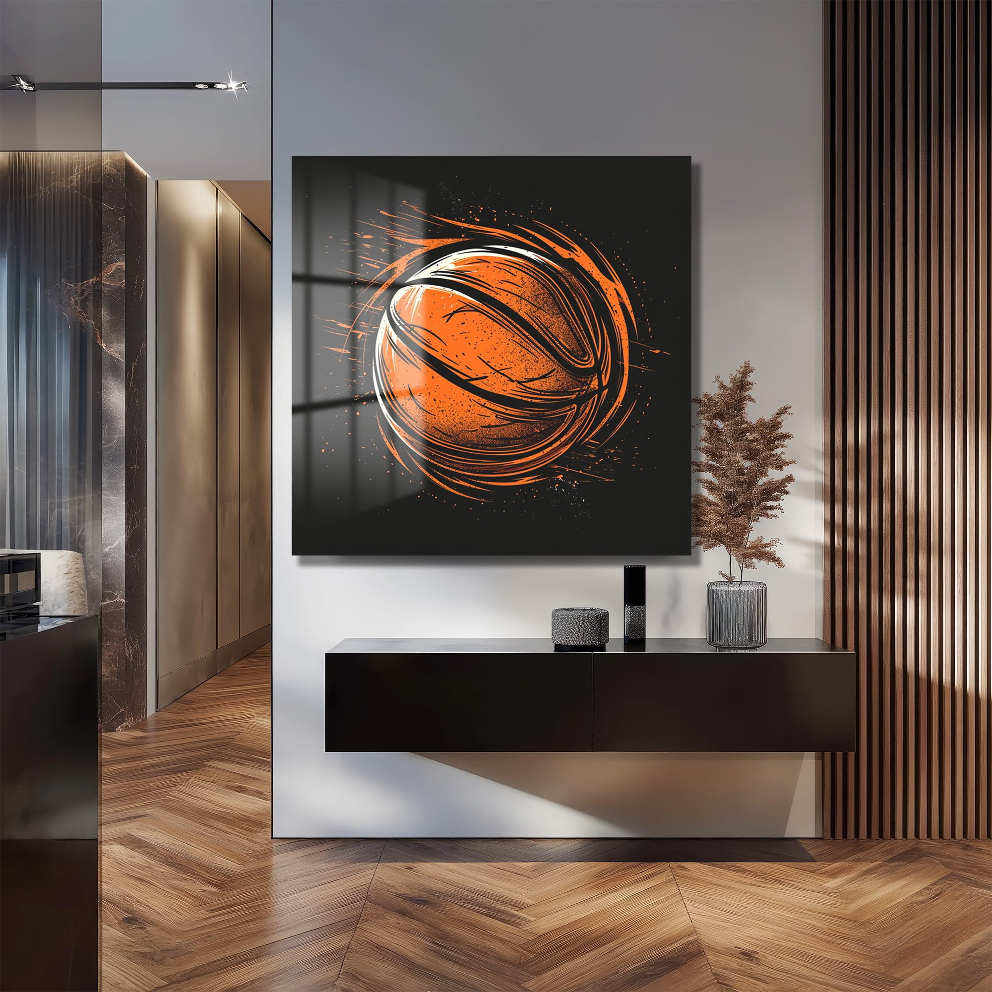 Potaya Hücum: Dinamik Basketbol Sanatı Cam Tablo - Glazella Potaya Hücum: Dinamik Basketbol Sanatı Cam Tablo - Glazella