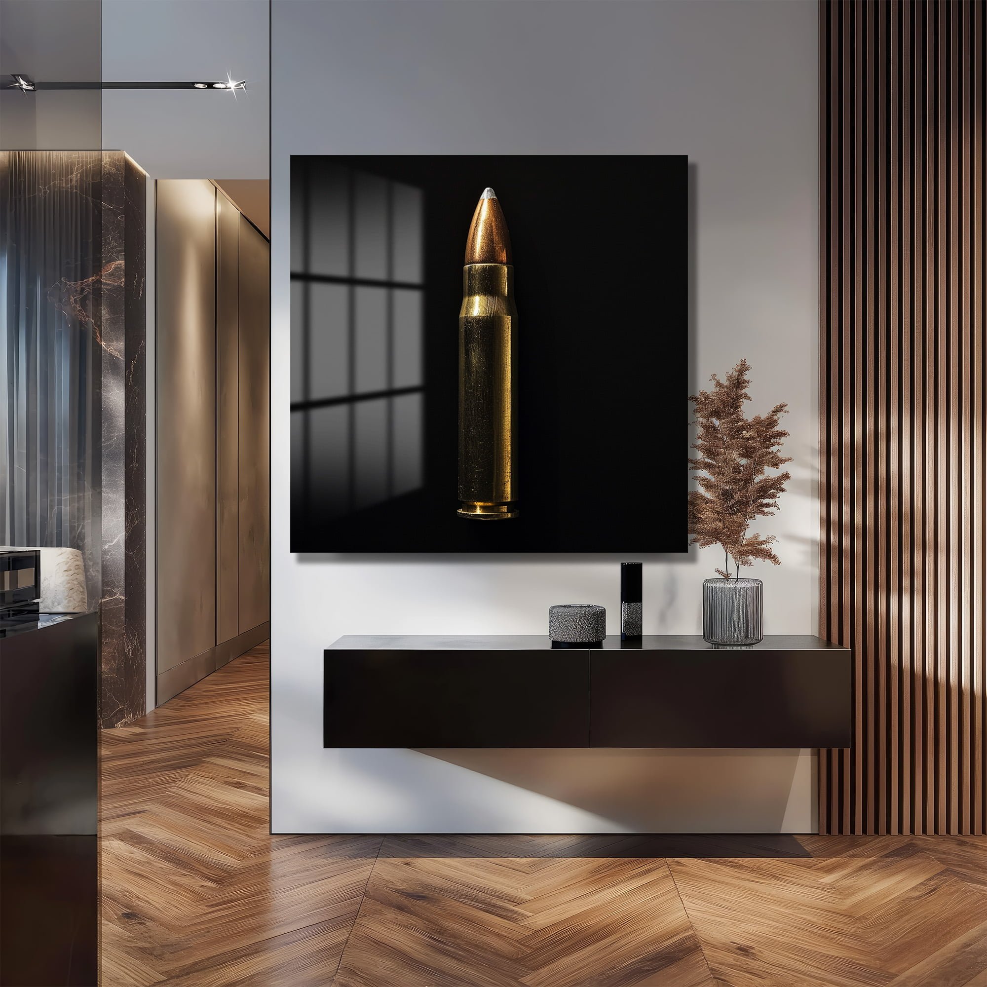 Güçlü İfade: Altın Mermi Sanatı Modern Cam Tablo Duvar Dekoru cam tablo, duvar sanatı, modern dekorasyon, soyut sanat, cam sanat eserleri, iç mekan dekorasyonu, ofis dekorasyonu, ev dekorasyonu, restoran dekorasyonu, cafe dekorasyonu, cam baskı, UV baskı, estetik duvar sanatı