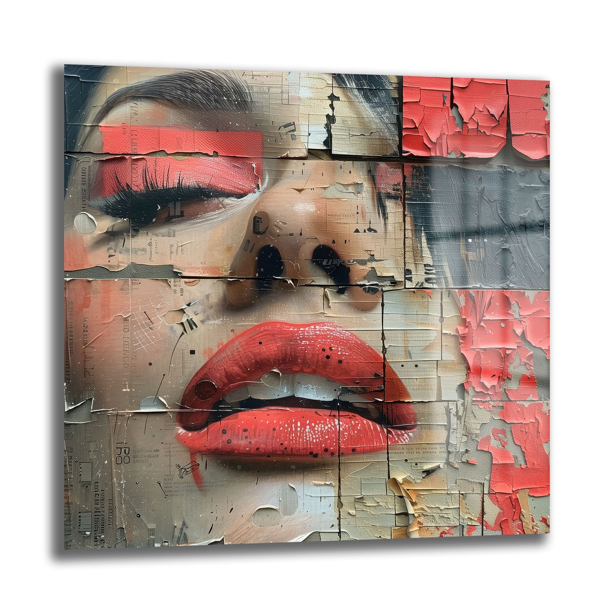 Kızıl Dudaklar: Modern Graffiti Sanatı Temperli Cam Tablo Duvar Dekoru cam tablo, duvar sanatı, modern dekorasyon, soyut sanat, cam sanat eserleri, iç mekan dekorasyonu, ofis dekorasyonu, ev dekorasyonu, restoran dekorasyonu, cafe dekorasyonu, cam baskı, UV baskı, estetik duvar sanatı