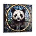 Büyülü Vitray Panda Cam Tablo: Modern Sanat ve Huzurun Buluştuğu Duvar Dekoru Duvar Dekoru cam tablo, duvar sanatı, modern dekorasyon, soyut sanat, cam sanat eserleri, iç mekan dekorasyonu, ofis dekorasyonu, ev dekorasyonu, restoran dekorasyonu, cafe dekorasyonu, cam baskı, UV baskı, estetik duvar sanatı