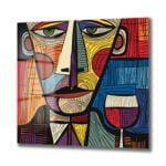 Kübist Rüyalar: Canlı Renklerle Modern Yüz ve Şarap Cam Tablo Duvar Dekoru cam tablo, duvar sanatı, modern dekorasyon, soyut sanat, cam sanat eserleri, iç mekan dekorasyonu, ofis dekorasyonu, ev dekorasyonu, restoran dekorasyonu, cafe dekorasyonu, cam baskı, UV baskı, estetik duvar sanatı