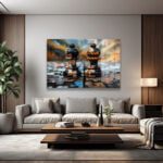Stratejik Düşünce: Satranç Taşları Puzzle Efektli Modern Cam Tablo Duvar Dekoru Stratejik Düşünce: Satranç Taşları Puzzle Efektli Modern Cam Tablo Dekoratif Cam Tablo