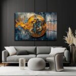 Dijital Altın Çağı: Bitcoin Gücü Temalı Modern Temperli Cam Tablo Duvar Dekoru cam tablo, duvar sanatı, modern dekorasyon, soyut sanat, cam sanat eserleri, iç mekan dekorasyonu, ofis dekorasyonu, ev dekorasyonu, restoran dekorasyonu, cafe dekorasyonu, cam baskı, UV baskı, estetik duvar sanatı