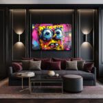 SpongeBob Graffiti Patlaması: Modern Sanat Temperli Cam Tablo Duvar Dekoru SpongeBob Graffiti Patlaması: Modern Sanat Temperli Cam Tablo Dekoratif Cam Tablo