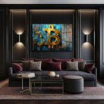 Bitcoin Enerjisi: Modern Kripto Sanat Cam Tablo Duvar Dekoru cam tablo, duvar sanatı, modern dekorasyon, soyut sanat, cam sanat eserleri, iç mekan dekorasyonu, ofis dekorasyonu, ev dekorasyonu, restoran dekorasyonu, cafe dekorasyonu, cam baskı, UV baskı, estetik duvar sanatı