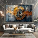 Dijital Altın Çağı: Bitcoin Gücü Temalı Modern Temperli Cam Tablo Duvar Dekoru cam tablo, duvar sanatı, modern dekorasyon, soyut sanat, cam sanat eserleri, iç mekan dekorasyonu, ofis dekorasyonu, ev dekorasyonu, restoran dekorasyonu, cafe dekorasyonu, cam baskı, UV baskı, estetik duvar sanatı