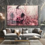 Gotik Pembe Balkabağı: Esrarengiz Halloween Cam Tablo Duvar Dekoru cam tablo, duvar sanatı, modern dekorasyon, soyut sanat, cam sanat eserleri, iç mekan dekorasyonu, ofis dekorasyonu, ev dekorasyonu, restoran dekorasyonu, cafe dekorasyonu, cam baskı, UV baskı, estetik duvar sanatı