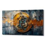 Dijital Altın Çağı: Bitcoin Gücü Temalı Modern Temperli Cam Tablo Duvar Dekoru cam tablo, duvar sanatı, modern dekorasyon, soyut sanat, cam sanat eserleri, iç mekan dekorasyonu, ofis dekorasyonu, ev dekorasyonu, restoran dekorasyonu, cafe dekorasyonu, cam baskı, UV baskı, estetik duvar sanatı