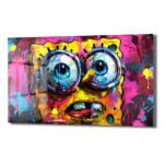 SpongeBob Graffiti Patlaması: Modern Sanat Temperli Cam Tablo Duvar Dekoru SpongeBob Graffiti Patlaması: Modern Sanat Temperli Cam Tablo Dekoratif Cam Tablo