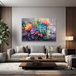 Rengarenk Sukulent Bahçesi: Modern Sanat Temperli Cam Tablo Duvar Dekoru Rengarenk Sukulent Bahçesi: Modern Sanat Temperli Cam Tablo Dekoratif Cam Tablo
