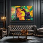 Günebakanın Gözyaşları: Canlı Pop Art Cam Tablo - Modern Duvar Dekorasyonu Duvar Dekoru Günebakanın Gözyaşları: Canlı Pop Art Cam Tablo - Modern Duvar Dekorasyonu Dekoratif Cam Tablo