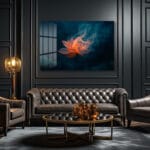 Alev Lotus: Mistisizm ve Zarafetin Buluştuğu Modern Cam Tablo Duvar Dekoru Alev Lotus: Mistisizm ve Zarafetin Buluştuğu Modern Cam Tablo Dekoratif Cam Tablo