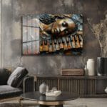 Rüya Melodisi: Piyano Tuşlarında Uyuyan Kadın Modern Cam Tablo Duvar Dekoru Rüya Melodisi: Piyano Tuşlarında Uyuyan Kadın Modern Cam Tablo Dekoratif Cam Tablo