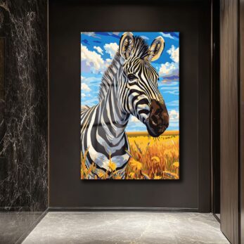 Vahşi Zarafet: Afrika Zebrası Modern Cam Tablo - Glazella Vahşi Zarafet: Afrika Zebrası Modern Cam Tablo - Glazella