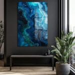 Okyanusun Gizemi: Akışkan Sanat Modern Temperli Cam Tablo Duvar Dekoru Okyanusun Gizemi: Akışkan Sanat Modern Temperli Cam Tablo Dekoratif Cam Tablo
