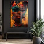 Afrika'nın Ruhu: Canlı Renklerle Modern Cam Duvar Tablosu Duvar Dekoru Afrika'nın Ruhu: Canlı Renklerle Modern Cam Duvar Tablosu Dekoratif Cam Tablo