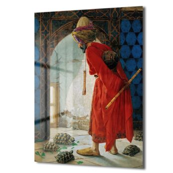 Osman Hamdi Bey'den Kaplumbağa Terbiyecisi: Efsanevi Temperli Cam Tablo - Glazella Osman Hamdi Bey'den Kaplumbağa Terbiyecisi: Efsanevi Temperli Cam Tablo - Glazella