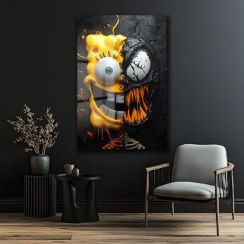 Neşeli Canavar: Pop Art Cam Tablo | Modern Duvar Dekorasyonu - Glazella Neşeli Canavar: Pop Art Cam Tablo | Modern Duvar Dekorasyonu - Glazella