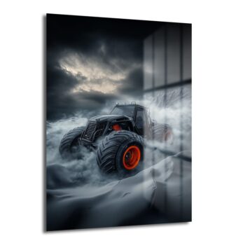 Adrenalin Dolu Monster Truck: Güç ve Hızın Cam Tablosu - Glazella
