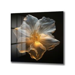 Ethereal Işık Çiçeği Cam Tablo - Glazella Özel Koleksiyon Duvar Dekoru Ethereal Işık Çiçeği Cam Tablo - Glazella Özel Koleksiyon Dekoratif Cam Tablo