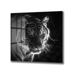 Elektrik Etkili Kaplan Gözleri Modern Cam Tablo Duvar Dekoru Elektrik Etkili Kaplan Gözleri Modern Cam Tablo Dekoratif Cam Tablo