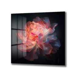 Ethereal Işıltılı Şakayık Cam Tablo - Modern Duvar Sanatı Duvar Dekoru Ethereal Işıltılı Şakayık Cam Tablo - Modern Duvar Sanatı Dekoratif Cam Tablo